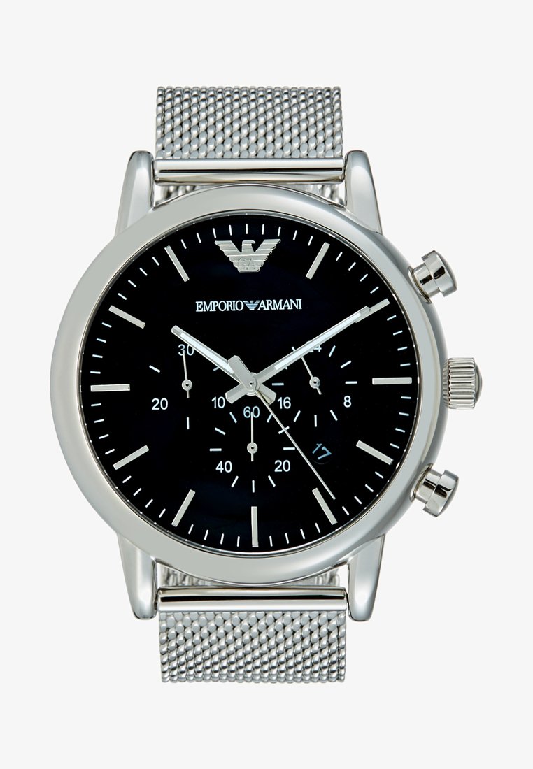 Emporio Armani Rannekello ajanottotoiminnolla - silver-coloured
