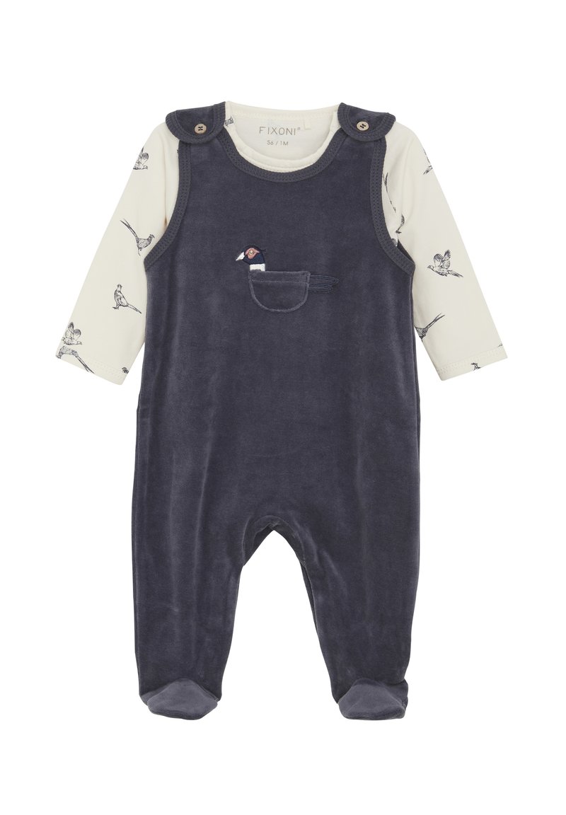 FIXONI SET AND ROMPER - Strampler - odyssey gray