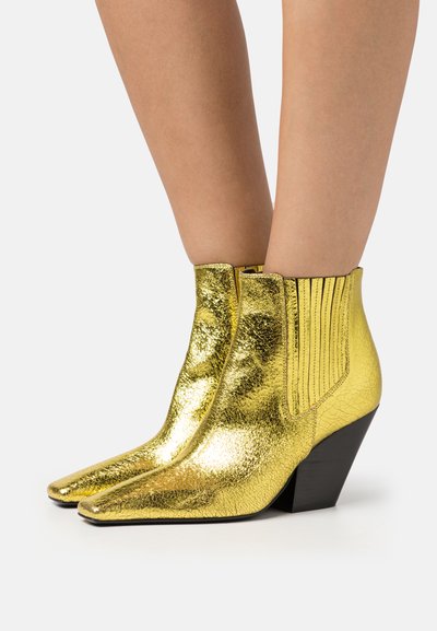 Casadei ANASTASIA  - Botine cowboy/biker - techno/citrino