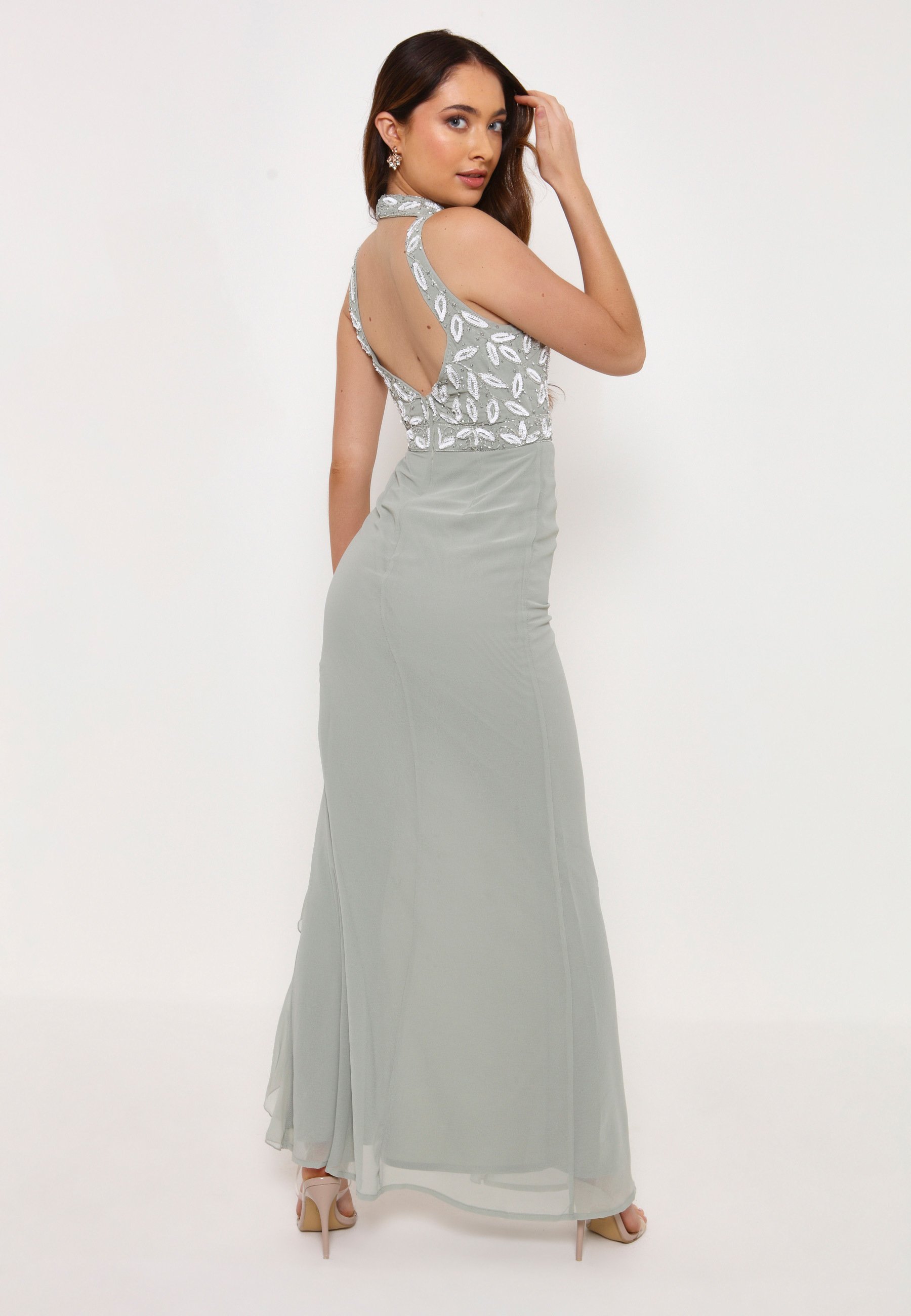 BEAUUT ORLA - Vestido de fiesta - sage green/verde claro jaspeado -  Zalando.es