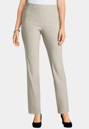 GOLDNER SUPER-STRETCH-SCHLUPF LOUISA PFLEGELEICHTE - Stoffhose - putty