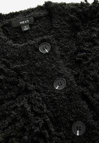 Next STATEMENT FLUFFY BUTTON UP - REGULAR FIT - Vesta na kopčanje - black
