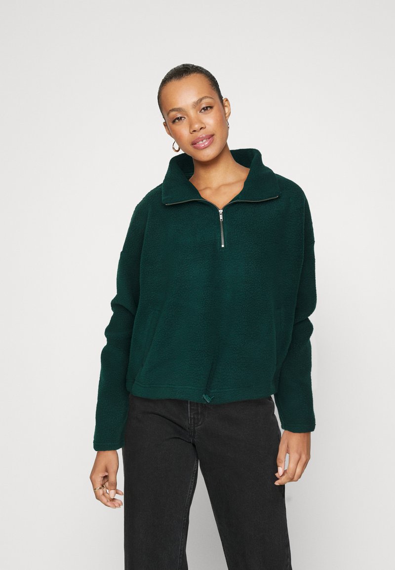 Noisy May NMCOZY LEA ZIPPER - Fleece jumper - ponderosa pine