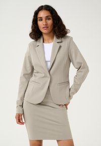 Kaffe - Cardigan - elephant skin Miniaturebillede 1