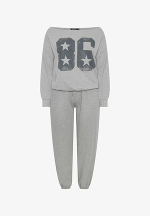Yours Clothing, PLUS SIZE TRACKSUITS SET - Trainingsanzug - grey