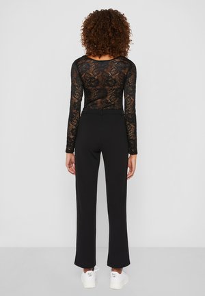 Urban Classics LADIES LACE LONGSLEEVE BODY - Blouse - black