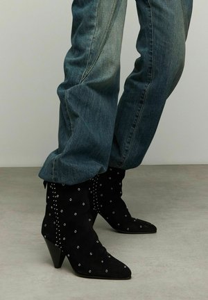 Bottines de cowboy / motard - black