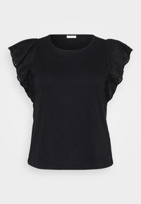 CARLILA O NECK FLUTTER - T-shirt imprimé - black