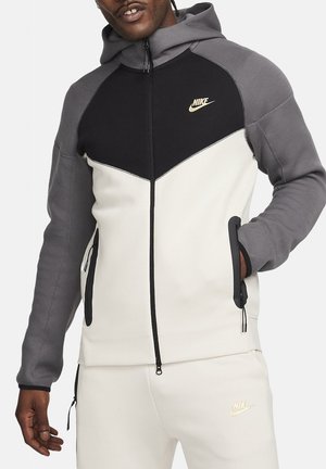 Felpa con zip - beige