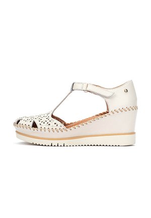 AGUADULCE - Sandalias de cuña - white