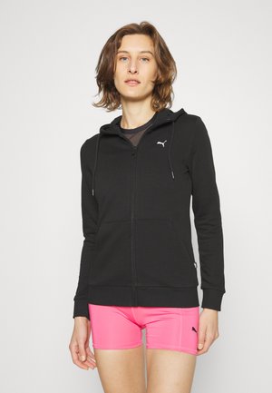 SMALL LOGO FULL ZIP - Felpa con zip - black