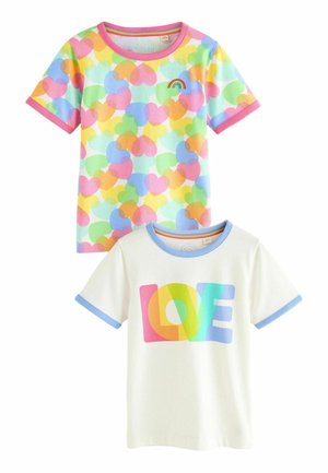 REGULAR FIT - SHORT SLEEVE COLOURFUL 2 PACK - Tričko s potlačou - multi