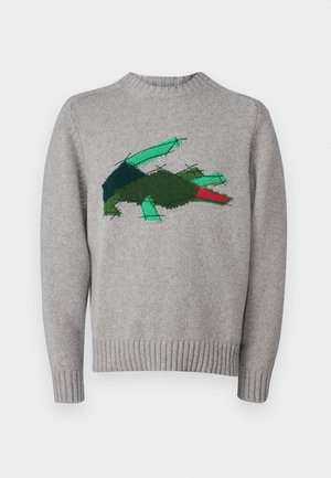 Lacoste Strikkegenser - silver chine