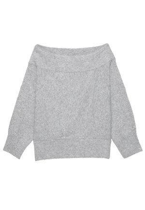 ASYMMETRIC SOFT - Stickad tröja - light grey