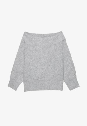 PULL&BEAR ASYMMETRIC SOFT - Pulover - light grey