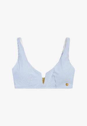 Seaside, SEERSUCKER BIKINI TOP W - Vrchný diel bikín - blue stripe