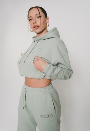 ESSENTIAL CROPPED - Kapuzenpullover - moody