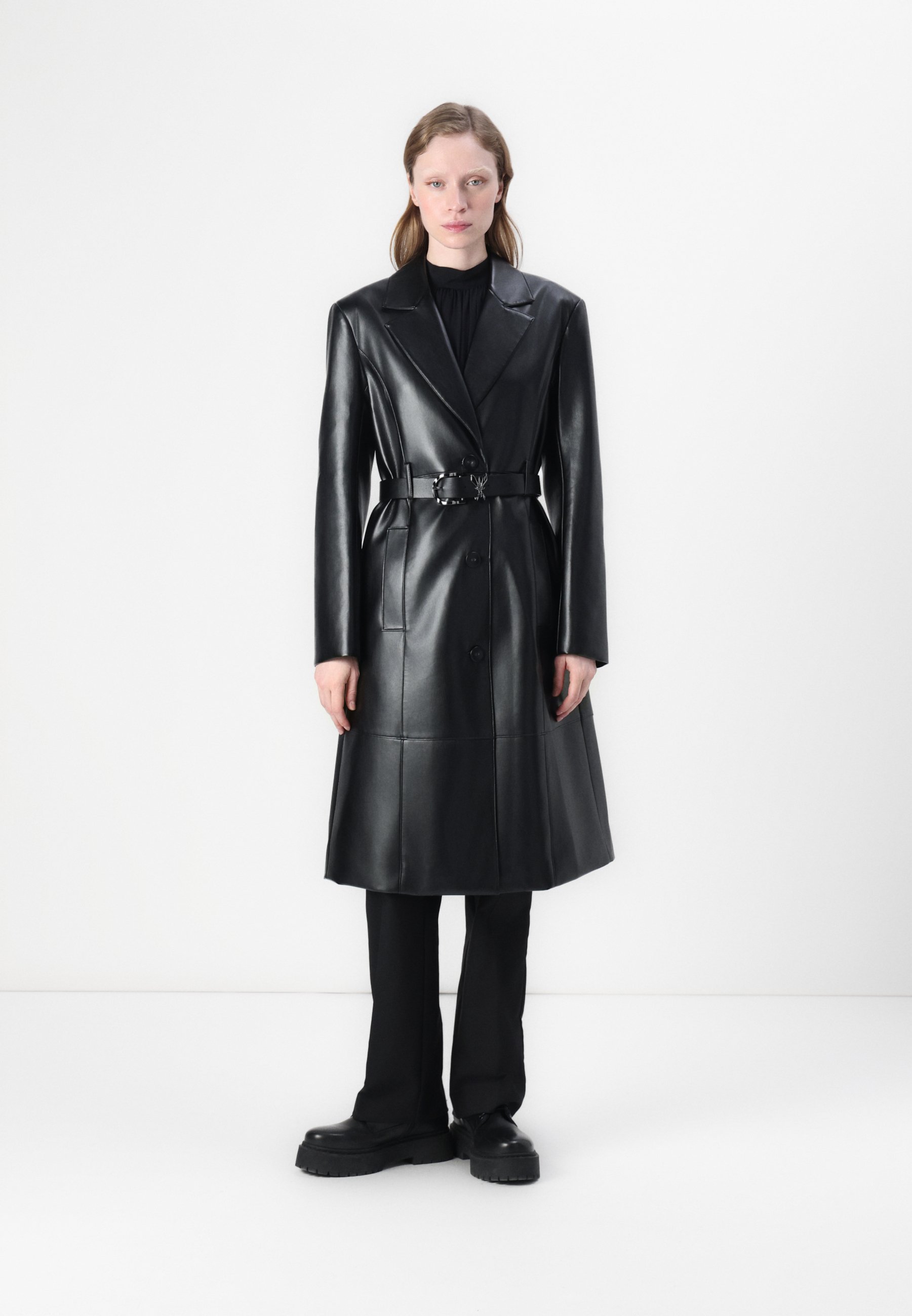 Trenchcoat Trench Patrizia Pepe Nero Patrizia Pepe OUTER WEAR