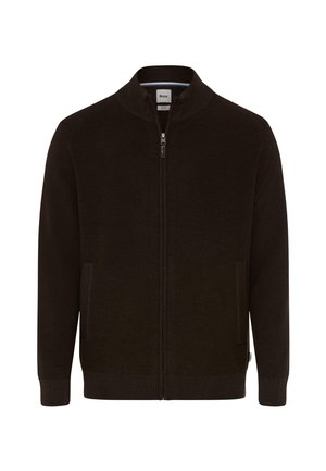 BRAX, STYLE JOHN - Strickjacke - chocolate