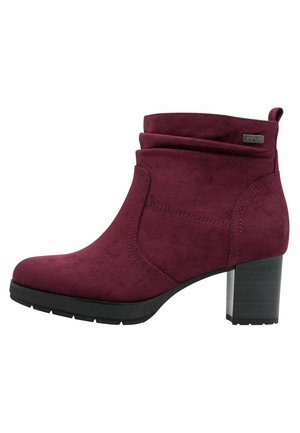 Bottines à plateau - bordeaux