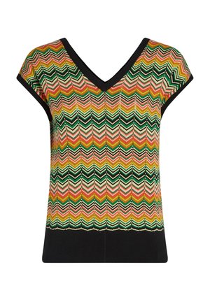 King Louie DOUBLE V PENNY ZIGZAG - Top - black