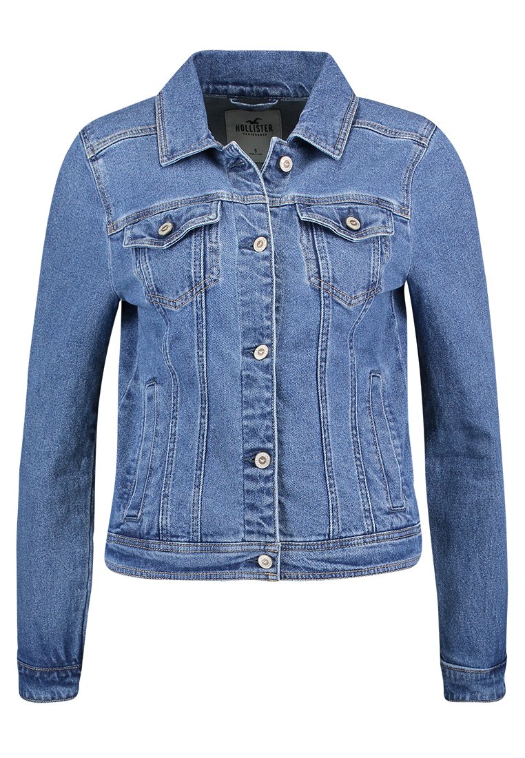 Hollister Co. CLASSIC JACKET Jeansjacka medium wash Hollister Co. CLASSIC JACKET Jeansjacka medium wash