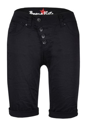Denim shorts - black
