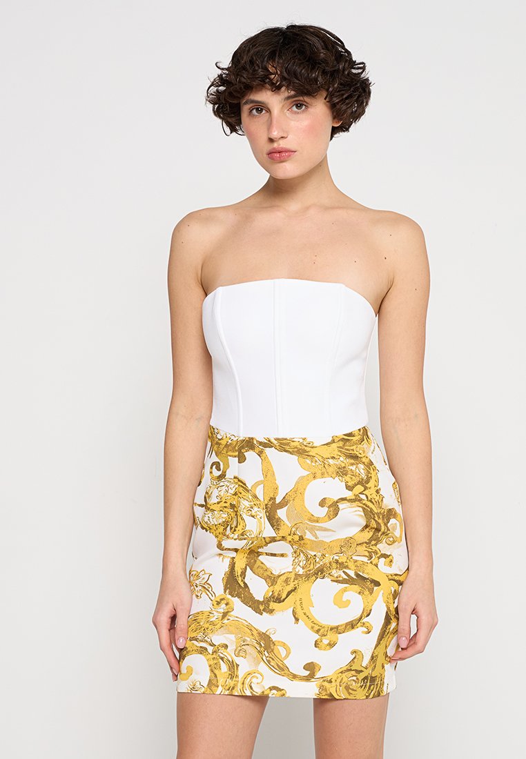 Versace Jeans Couture Cocktailjurk wit Versace Jeans Couture Cocktailjurk wit