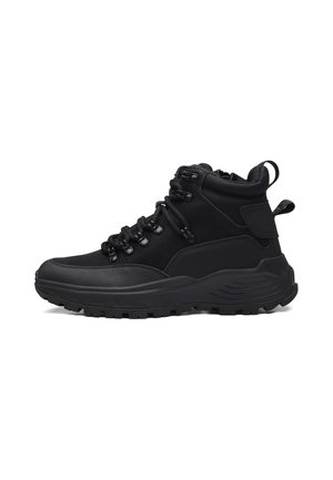 Lace-up ankle boots - black