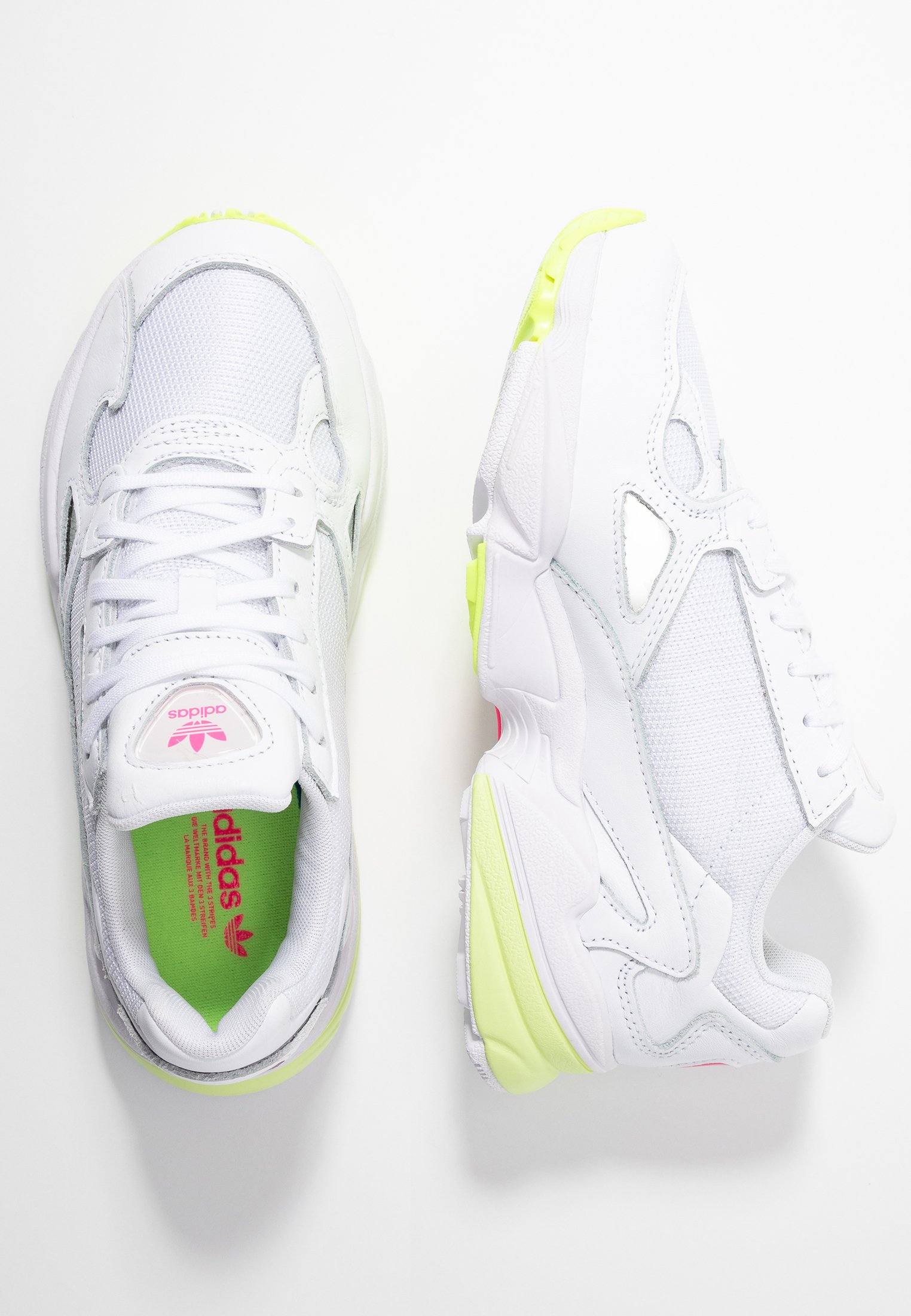 adidas falcon white hi res yellow