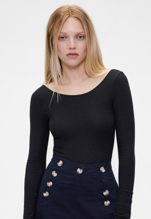 GAP GAPSTUDIO POINTELLE BODYSUIT - Langarmshirt - classic navy