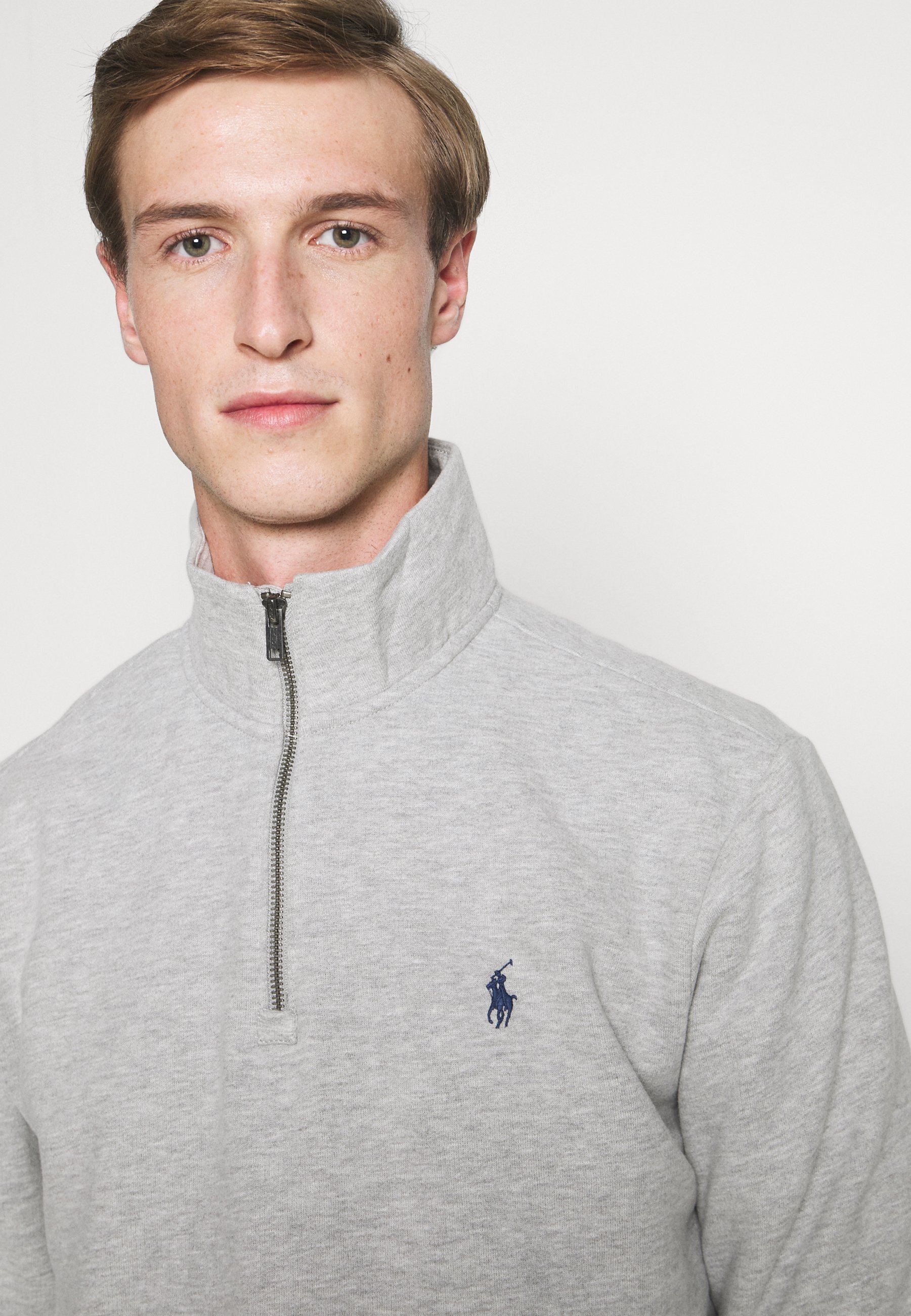 Polo Ralph Lauren THE RL FLEECE SWEATSHIRT - Sudadera - andover  heather/gris jaspeado - Zalando.es