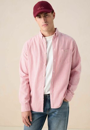 GESTREIFTES - Hemd - rosa