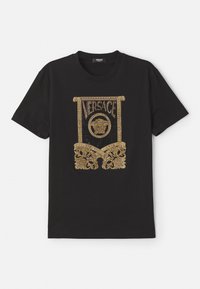 ARCHITECTURAL BAROCCO SCROLL CREST AND HOTFIX - T-shirt imprimé - black