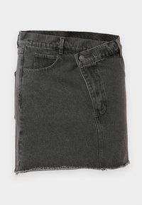 MILES MINI - Denim skirt - black washed denim