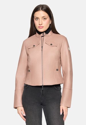 MIT STEHKRAGEN CASUAL - Kunstlederjacke - misty rose