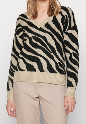 VILA Maglione - mottled brown