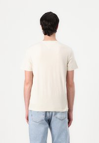 Tommy Jeans TEE 3 PACK - T-shirt basic - ecru/desert sand dune/black