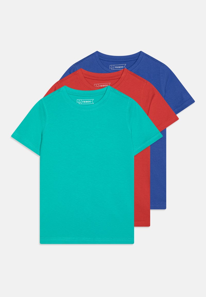 Friboo - UNISEX 3 PACK - T-shirt basic - red/blue/green, Vergroten