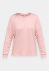 TOP LOOSE HENLEY - Pyžamový vrchný diel - pink