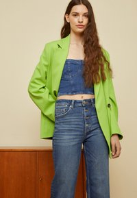 Marks & Spencer CROP - Calças de ganga de perna direita - dark indigo