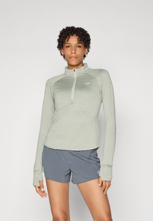 ATHLETICS GRID 1/2 ZIP - Top s dlhým rukávom - garter snake heather