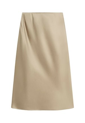 Massimo Dutti, SATIN MIDI SKIRT - A-Linien-Rock - gold-coloured