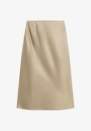 Massimo Dutti, SATIN MIDI SKIRT - A-Linien-Rock - gold-coloured