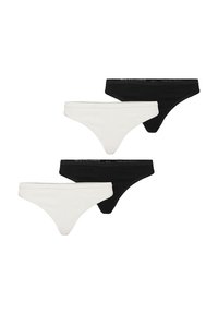 4 PACK - String - schwarz/weiß