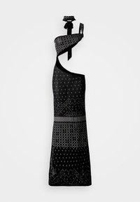 ASYMMETRIC TIE KNOT MAXI DRESS - Společenské šaty - black