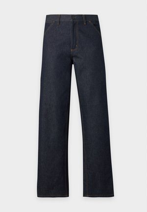 Carhartt WIP, SINGLE KNEE PANT - Avar lõikega teksad - blue marble used wash