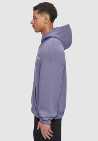 Dropsize SUPER HEAVY BLANK ZIP - Zip-up sweatshirt - blue granite