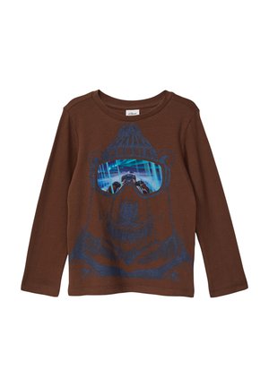 Langarmshirt - dunkelbraun