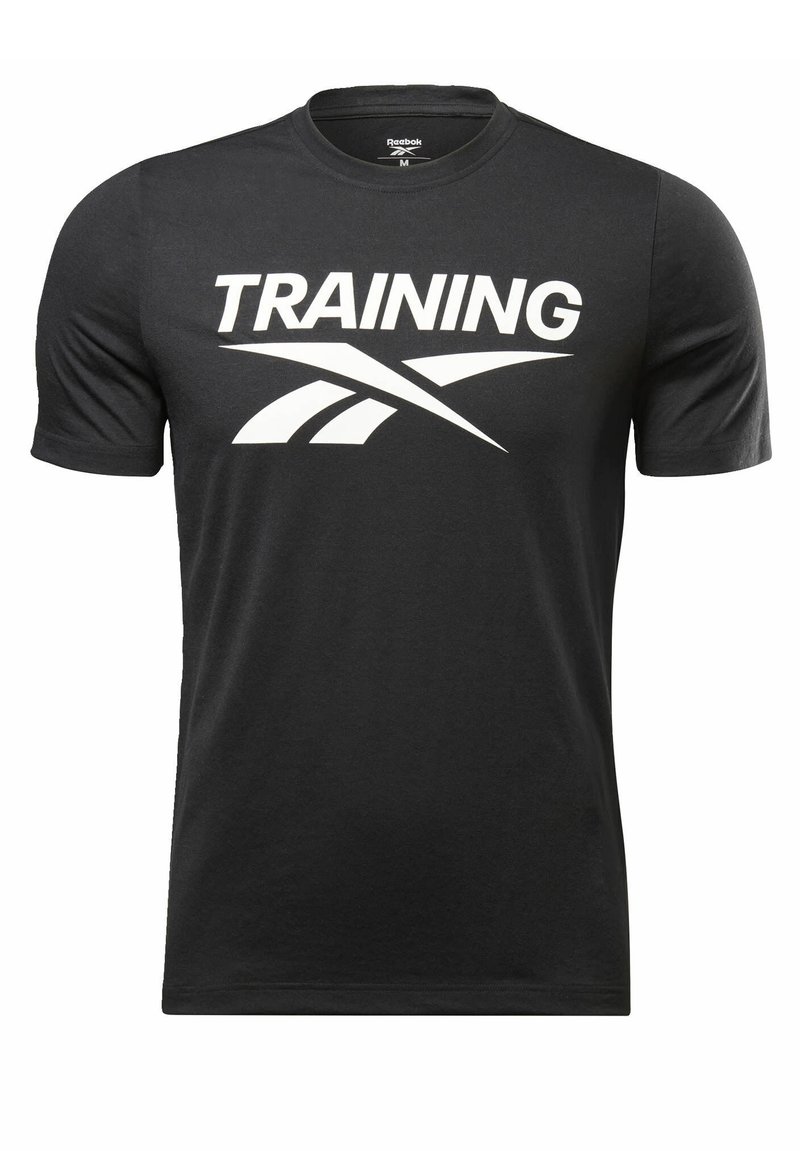 Reebok Training Vector Tee Triko S Potiskem Black Cerna Zalando Cz